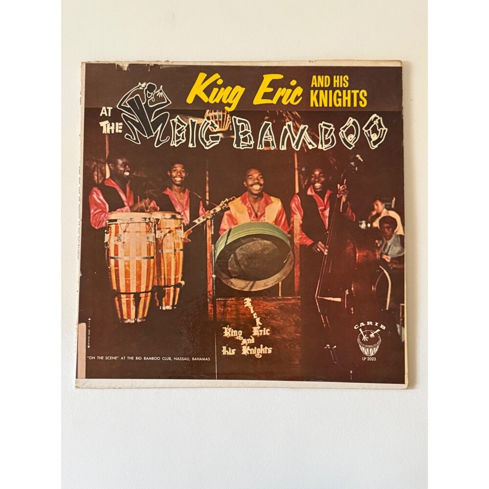King Eric & His Knights At The Big Bamboo LP Carib Records 2023 VG+ Cleaned